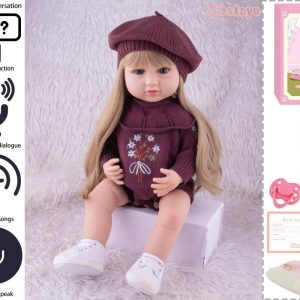 عروسک سلیکونی هوشمند لباس بنفش 5530