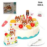 کیک تولد برشی 666