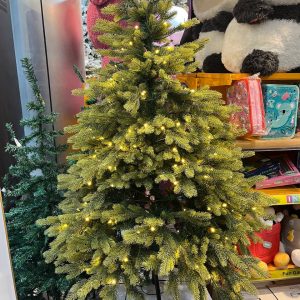 درخت کاج تزیینی 120 سانت سبز طلایی 2607