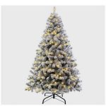 درخت کاج تزیینی تمام برفی 120 سانت 2602