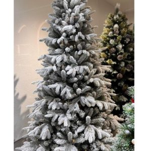 درخت کاج تزیینی تمام برف 210 سانت 4082