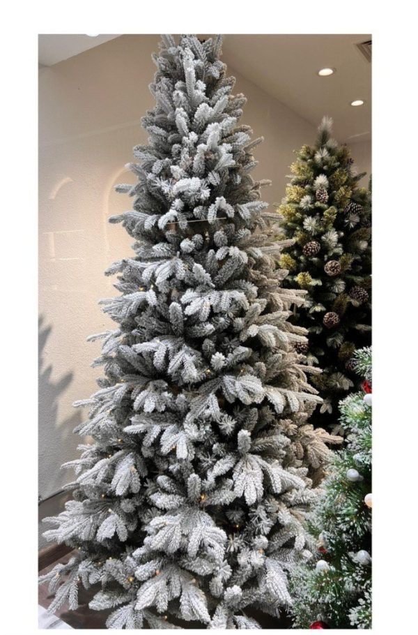 درخت کاج تزیینی تمام برف 210 سانت 4082 - Image 1