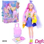 باربی دفا با چمدان مسافرتی 8518