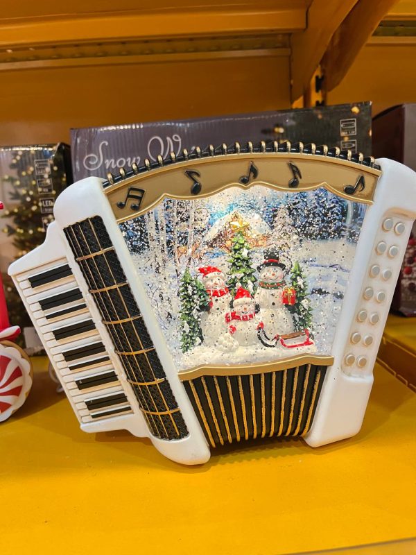 چراغ خواب دکوری طرح آکاردئون سفید 1002 - Image 1