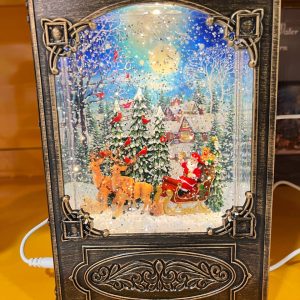 چراغ خواب دکوری طرح کتاب قهوه ای 4526