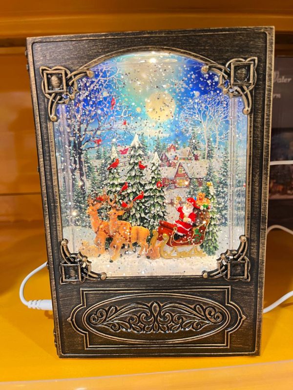 چراغ خواب دکوری طرح کتاب قهوه ای 4526 - Image 1