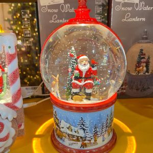 چراغ خواب دکوری طرح گوی گرد قرمز 4542