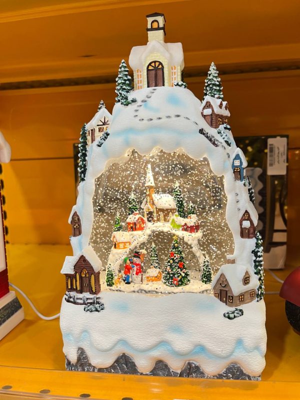 چراغ خواب دکوری طرح کلبه برفی 1047 - Image 1