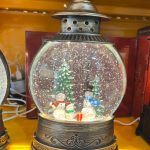 چراغ خواب دکوری طرح فانوس آدم برفی 4533