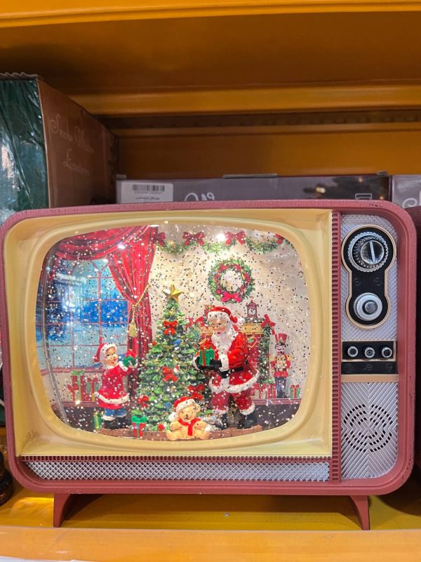 چراغ خواب دکوری طرح تلویزیون طرح چوب سانتا 4518 - Image 1