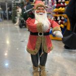 بابانوئل 90 سانت لباس راه راه