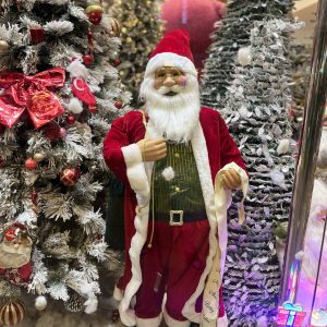 بابانوئل موزیکال و رقصنده 180 سانت (دارای سنسور و موزیک های مختلف و حرکت سر و دست و پا)