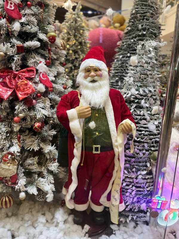 بابانوئل موزیکال و رقصنده 180 سانت (دارای سنسور و موزیک های مختلف و حرکت سر و دست و پا)