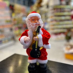 بابانوئل نوازنده 30 سانت (رقصنده) طرح گیتار بدست