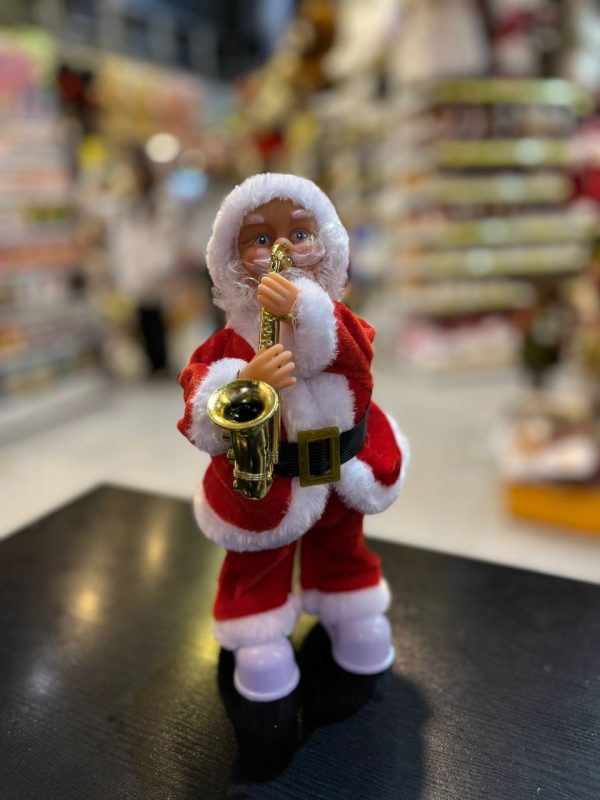 بابانوئل نوازنده 30 سانت (رقصنده) طرح ساکسیفون - Image 1