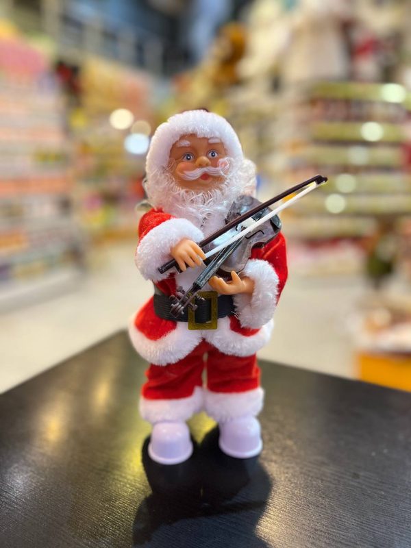 بابانوئل نوازنده 30 سانت (رقصنده) طرح ویالون - Image 1