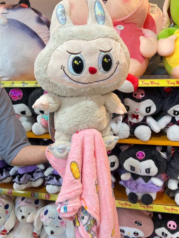 عروسک پتویی لبوبوبالدار کرم - Image 1