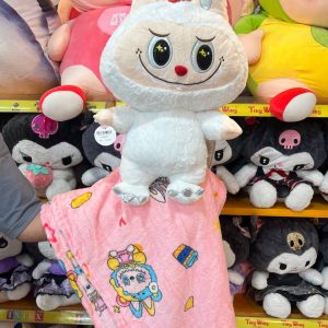 عروسک  پتویی لبوبوبالدار سفید