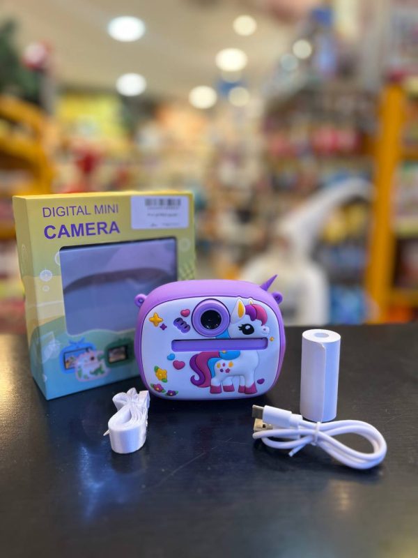 دوربین پرینتردار کاور سلیکونی یونیکورن بنفش 300 - Image 1