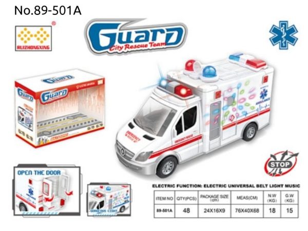 آمبولانس موزیکال چراغدار 89/501 - Image 1