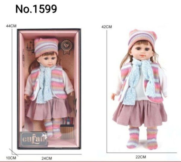 عروسک عطری17اینچ شال صورتی 1599 - Image 1