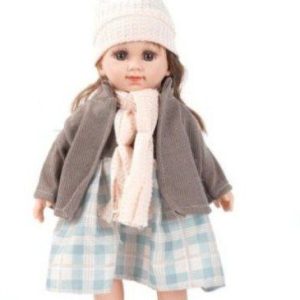 عروسک عطری17اینچ لباس طوسی 1599