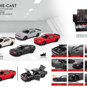 ماشین عقب کش فلزی دوج چلنجر هلکت 172