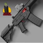 تفنگ تیر ژله رگباری شارژی 735