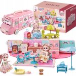 کلبه طرح اتوبوس فانتزی با عروسک 6686