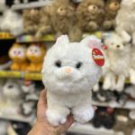 عروسک گربه چهار رنگ سفید