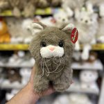 عروسک گربه چهار رنگ قهوه ای