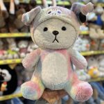 عروسک خرس کلاهدار رنگی ۵۰ سانت