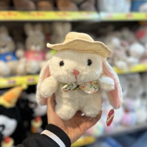 عروسک خرگوشکلاهدار ۲۵ سانت سفید