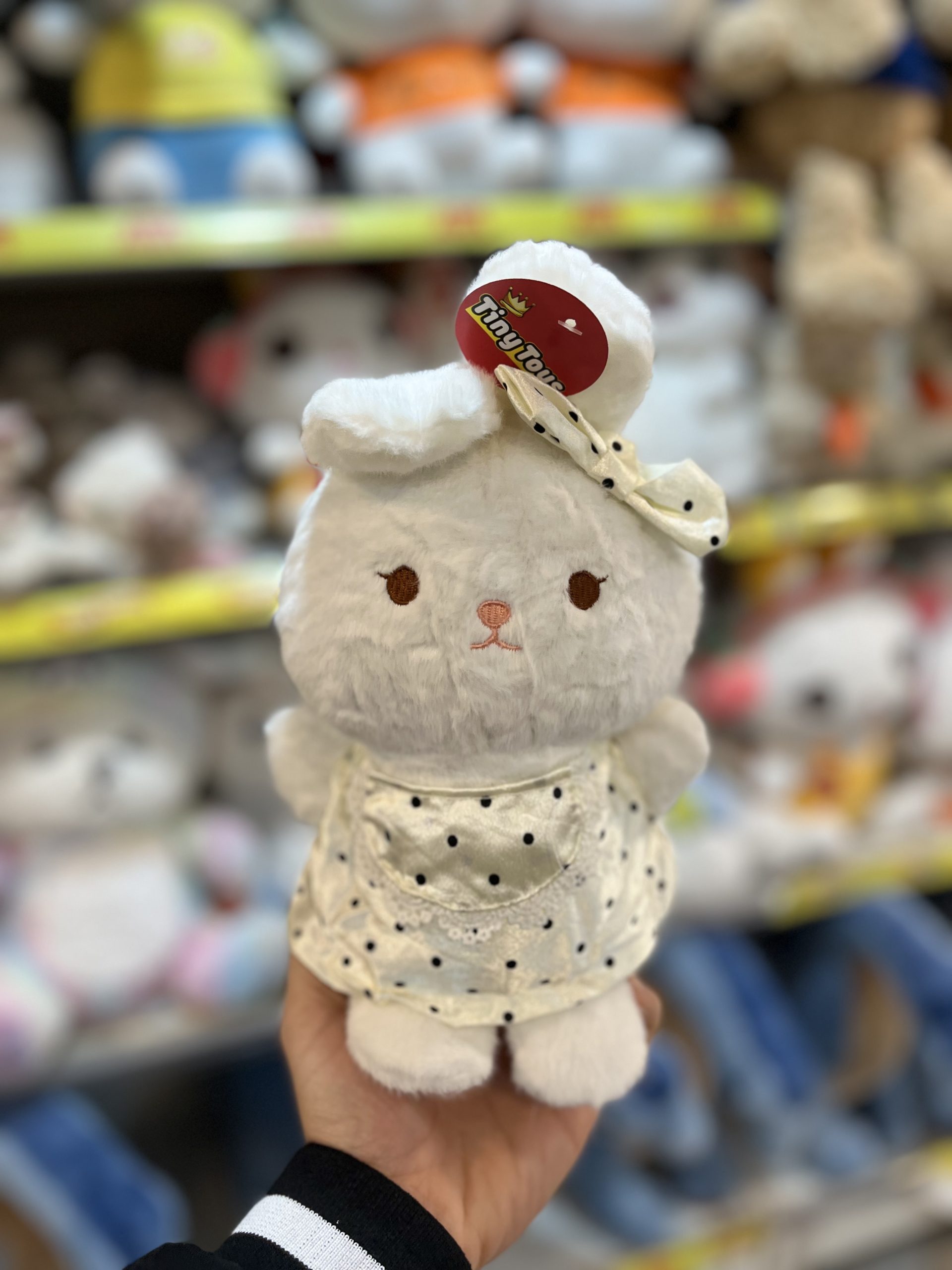 IMG_2925 عروسک خرگوش لباسدار ۲۵ سانت سفید - تصویر 1