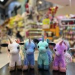 عروسک اسب تک شاخ ۳ رنگ ۲۰ سانت