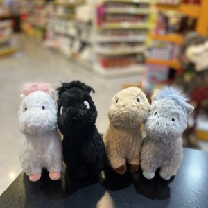 عروسک اسب تک شاخ مینیاتوری ۱۸ سانت