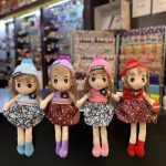 عروسک دختر کلاه کاموایی ۴۵ سانت