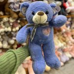 عروسک خرس قلبی پاپیونی ۶۰ سانت