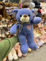 عروسک خرس قلبی پاپیونی ۶۰ سانت