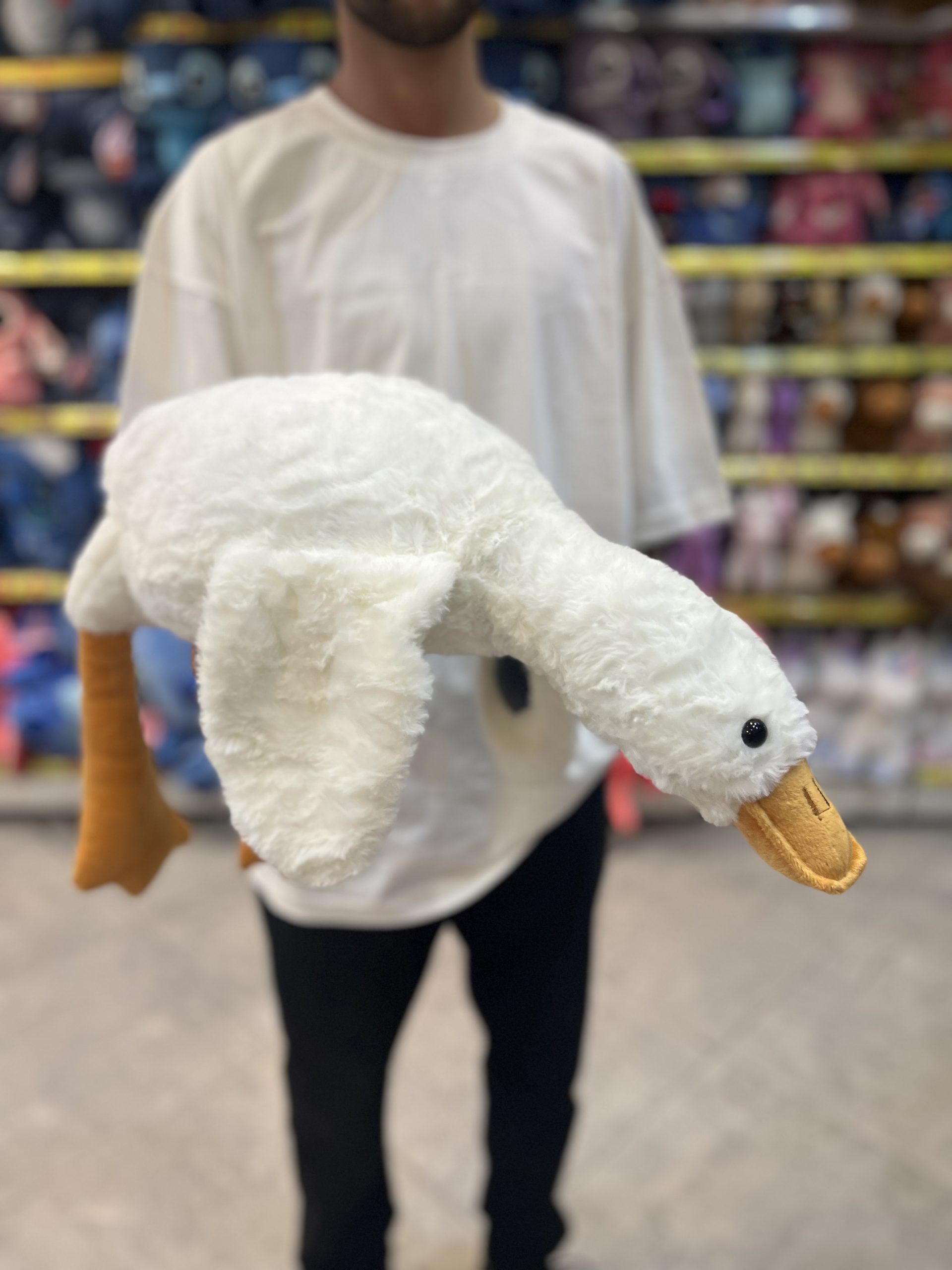 IMG_3337 عروسک غاز خوابیده ۷۵ سانت - تصویر 1