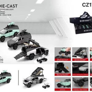 ماشین عقب کش فلزی تسلا 1/24 کمپردار CZA170