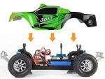 ماشین کنترلی سرعتی Storm CC سرعت 35 km رنگ سبز برند (WLtoys)۹۵۹ - تصویر 6