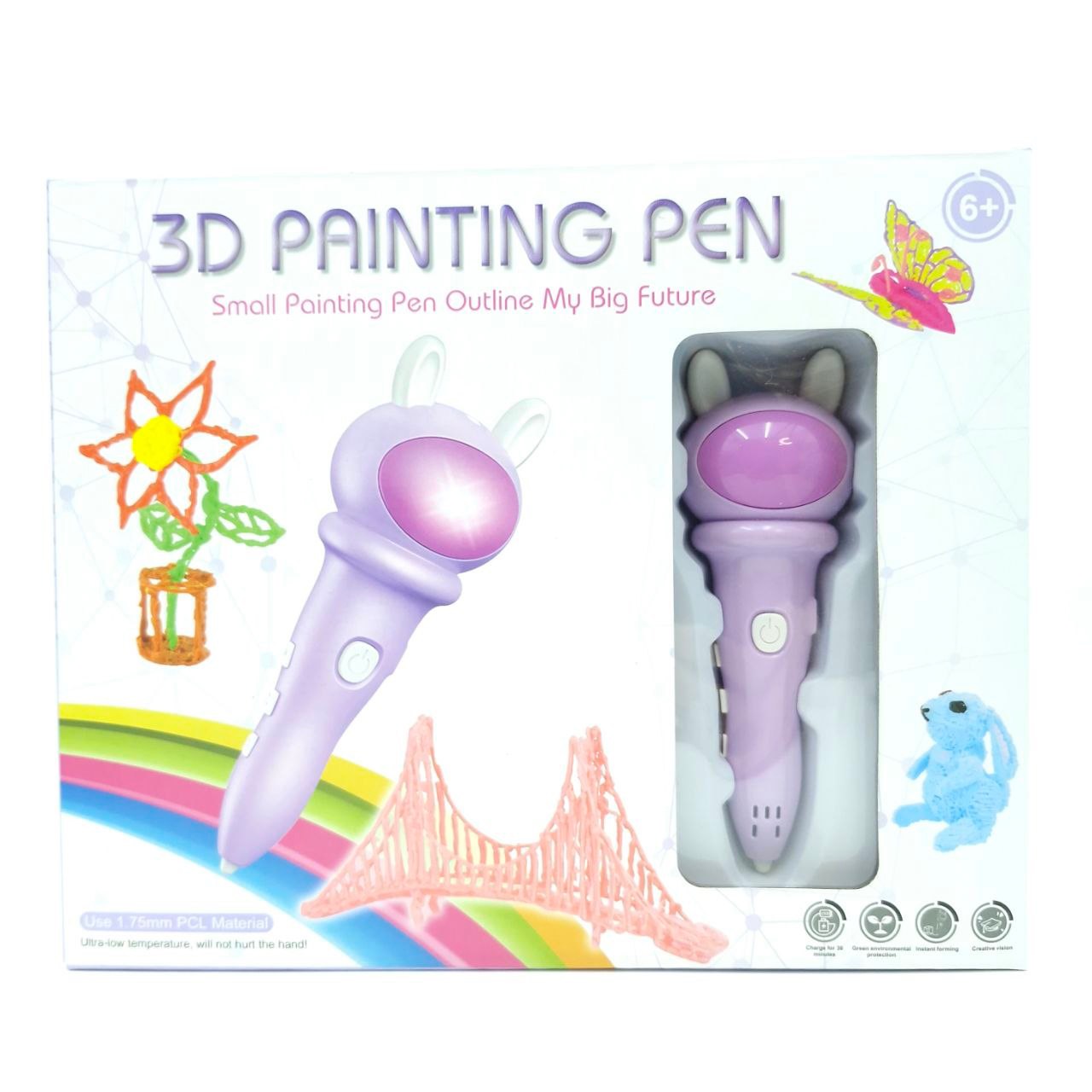 aa97b1548bda6558aa3618c5a7a5e04c قلم سه بعدی 3D Painting Pen خرگوش 990A - تصویر 1