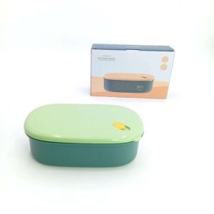 لانچ باکس(ظرف غذا) استیل مهندسی رنگ سبز650میل (ظرف غذا)2502