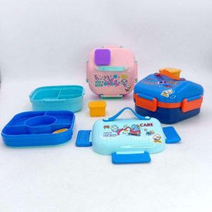 لانچ باکس(ظرف غذا) کلبه مدل جدید 1100میل+150میل(ظرف غذا) 2504