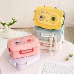 ظرف غذا(لانچ باکس) پلاستیکی سه بخشی طرح فضانورد1500میل3468 - تصویر 3