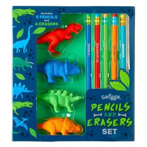 ست مداد پاک کن عطری اسمیگل اورجینال دایناسور SMIGGLE 6675