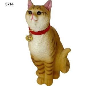 اکشن فیگور گربه نشسته زنگوله دار 9 سانت 3714